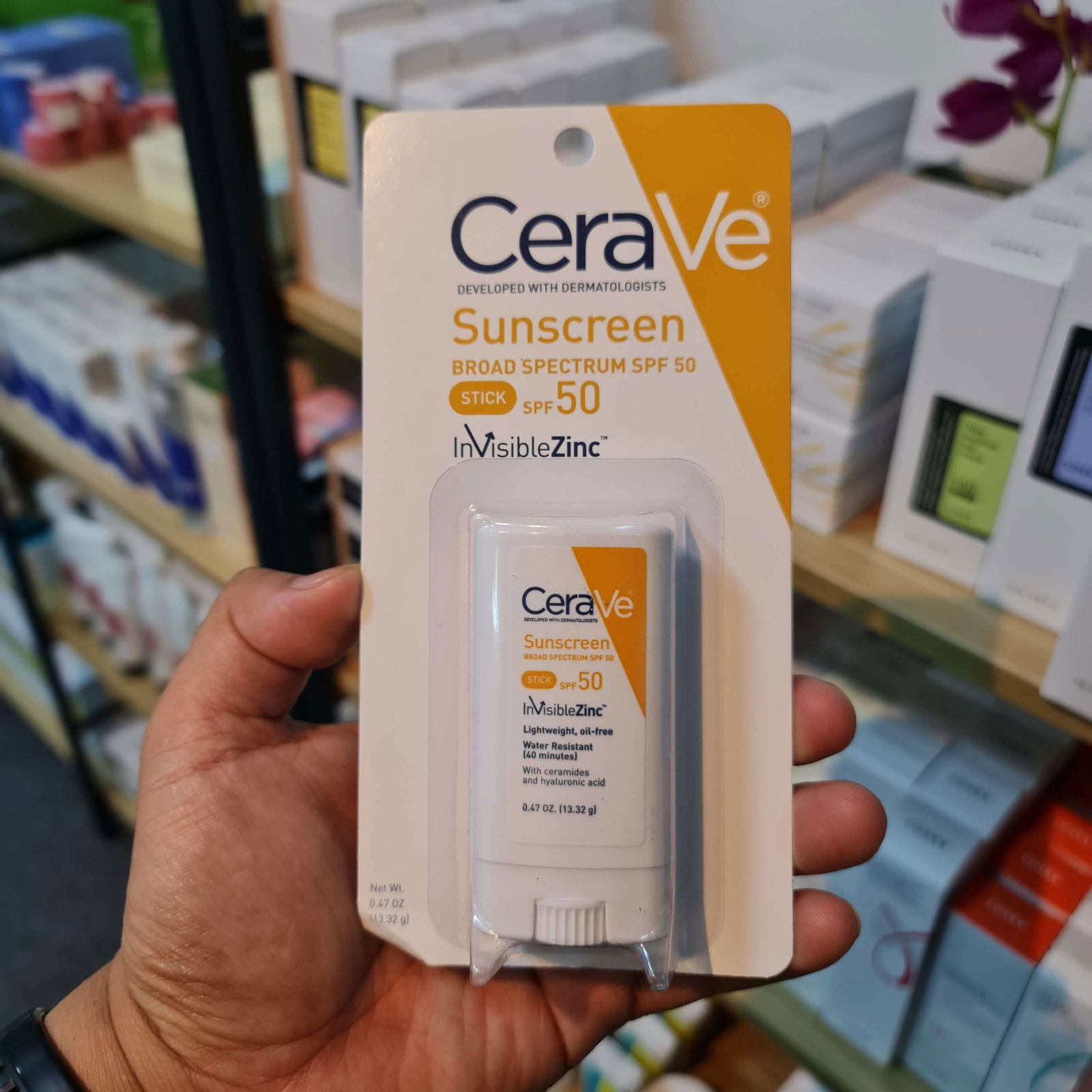 CeraVe Sunscreen Stick Broad Spectrum SPF50 Mineral Sunscreen 13.32g ...