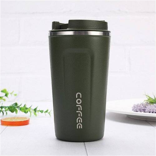 400ml Thermos Flask Coffe Mug avec tasse de café de paille voiture sous  vide Flacon de voyage Bouteille isolée