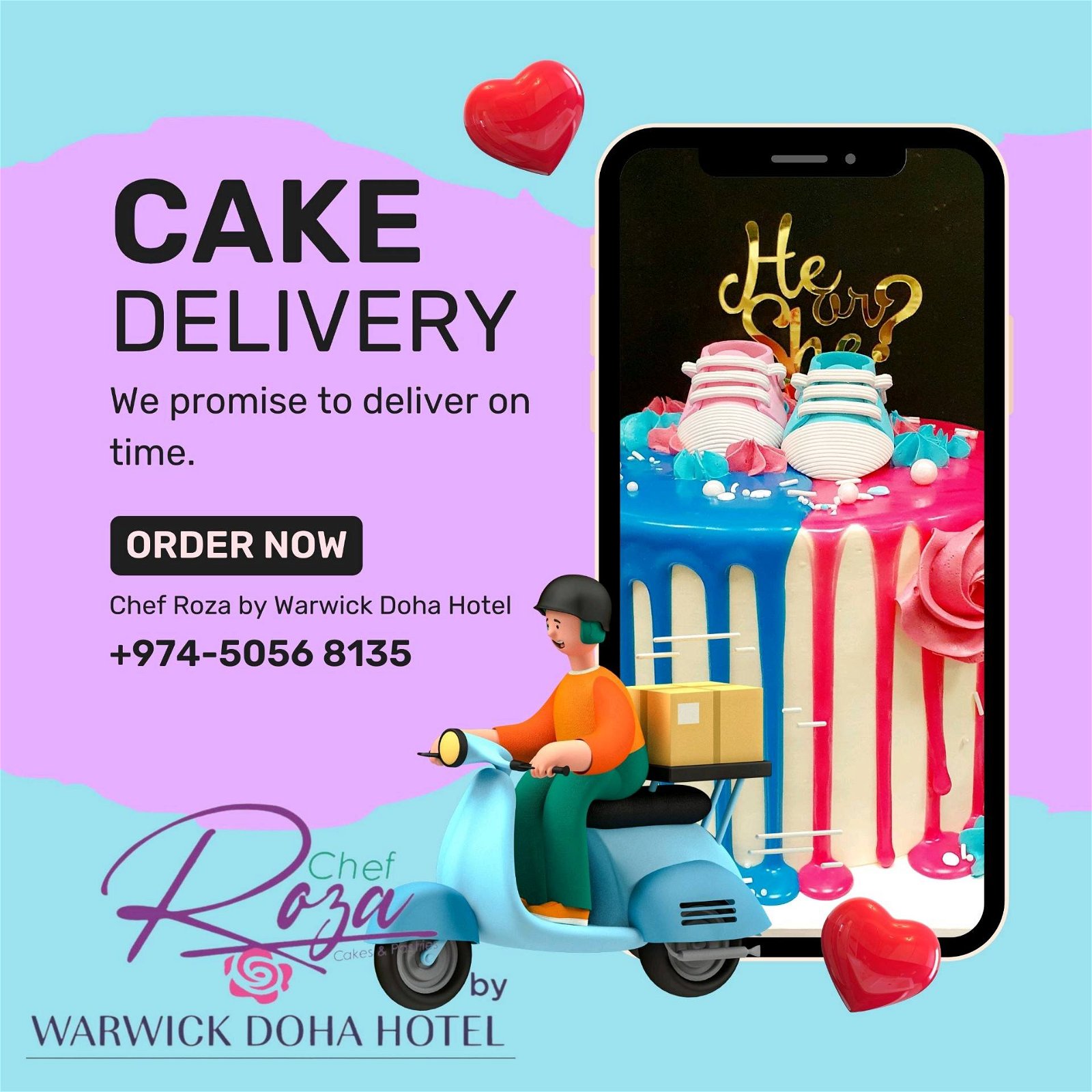 Online Chocolate Cake & Vanilla Cake Delivery -Choco Vanilla Cake