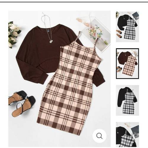 Is That The New Solid Top & Plaid Print Cami Dress ??
