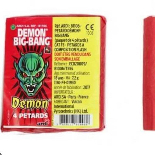100 Pétards Super Demon - Pétards - Milleproduits