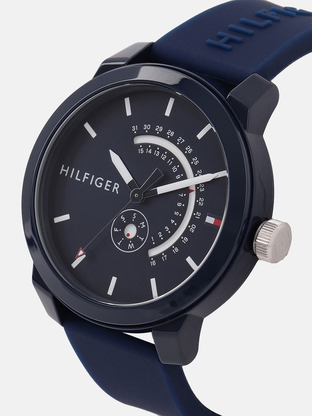 tommy hilfiger men navy blue analogue watch